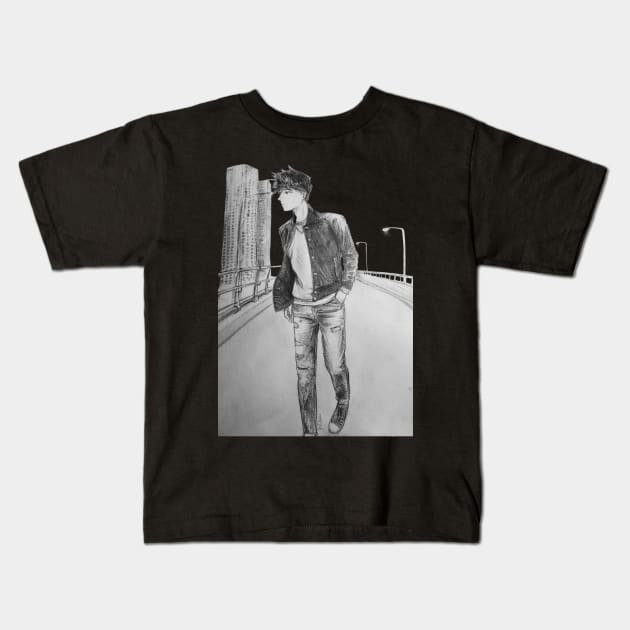 Tamo: Night on the Street Kids T-Shirt by You2anime